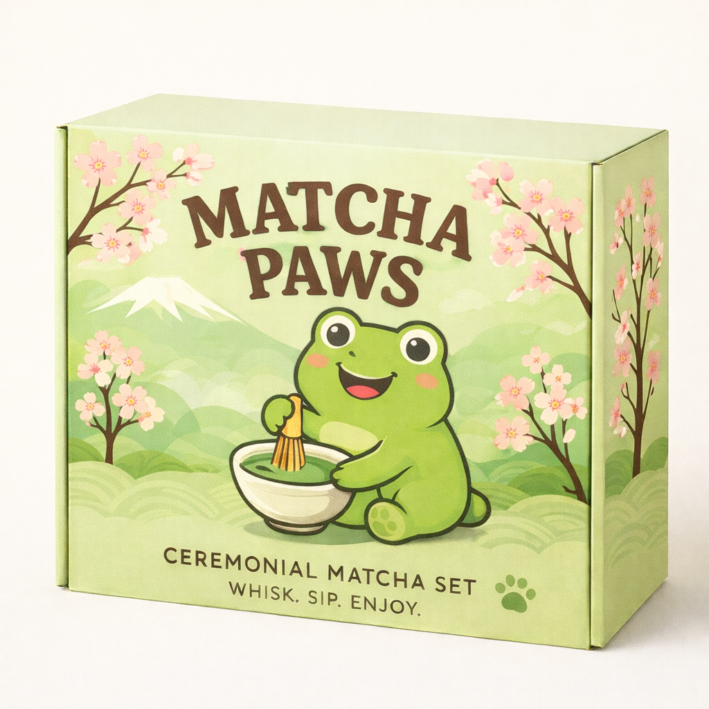 Piko Matcha Set – Fun Ceremonial Matcha Kit for Everyday Use | Matcha Paws
