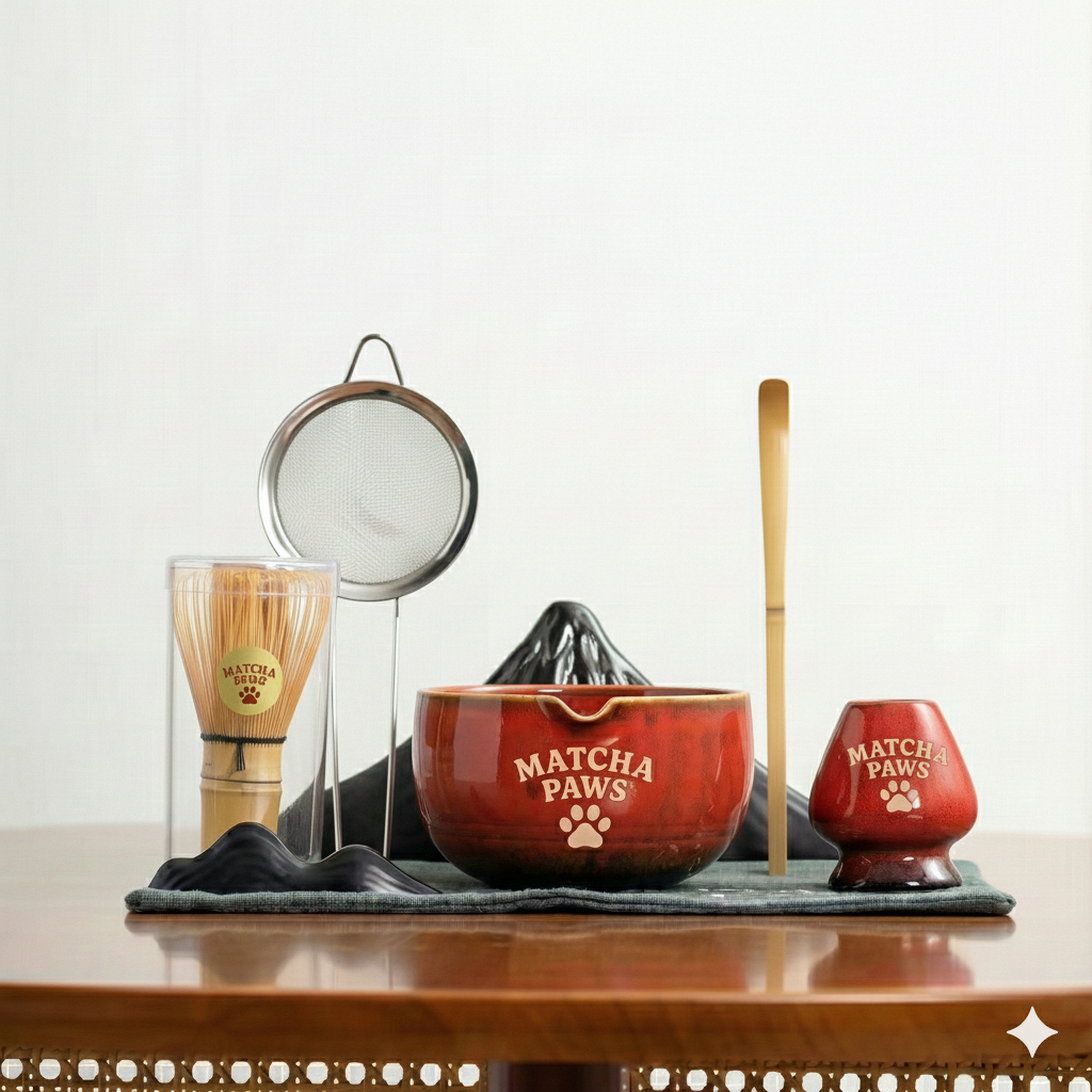 Piko Matcha Set – Fun Ceremonial Matcha Kit for Everyday Use | Matcha Paws