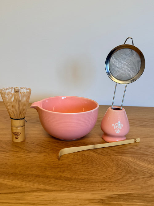 Momo Matcha Set – Cute Ceremonial Matcha Gift Set | Matcha Paws